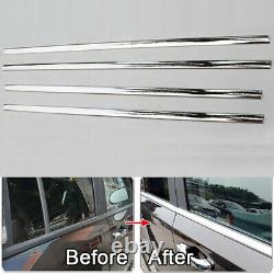 For 2005-2015 Nissan Armada Stainless Steel Chrome Window Door Sill Trims