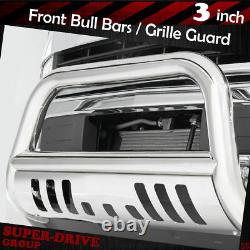 For 2007-2019 TOYOTA TUNDRA Front Bumper Skid Plate Bull Bar 3 Stainless Steel