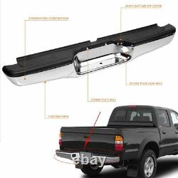 For 95-04 Toyota Tacoma Chrome Stainless Steel Rear Step Bumper Replacement