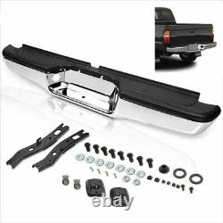 For 95-04 Toyota Tacoma Chrome Stainless Steel Rear Step Bumper Replacement