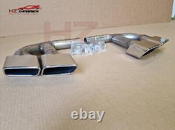 For Audi Q7 2016 2018 Sq7 Look T304 Stainless Steel Exhaust Tips 3.0 Diesel Uk