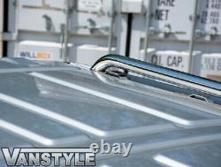 For Citroen Dispatch 16 Long L3 Stainless Steel Roof Rails Bars Polished Chrome