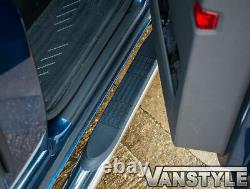 For Ford Transit Custom Swb 18 Polished Chrome 76mm Side Bars 4 Steps Slash Cut