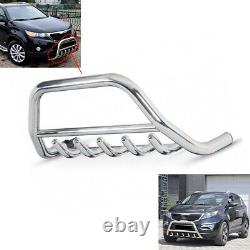 For KIA SPORTAGE 2010 2015 CHROME AXLE NUDGE A-BAR BULL BAR