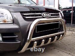 For KIA SPORTAGE 2010 2015 CHROME AXLE NUDGE A-BAR BULL BAR