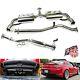 For Mazda Stainless Steel Polished Full Back Downpipe Exhaust Muffler 03-12 Rx-8