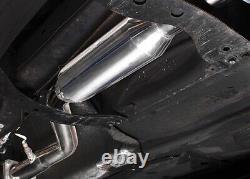For Mazda Stainless Steel Polished Full Back Downpipe Exhaust Muffler 03-12 RX-8
