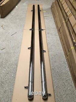 For Mercedes Sprinter Lwb 06 76mm Side Bar Stainless Steel Chrome High Quality