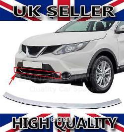 For Nissan Qashqai J11 Chrome Front Bumper Lower Grill Trim S. Steel 2014-2017