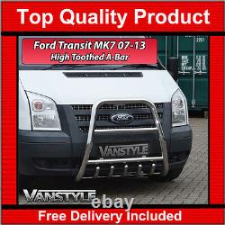 Ford Transit High A Bar Bull Nudge 2007-13 Polished Stainless Steel Chrome A-bar
