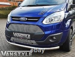 Ford Transit Tourneo Custom 18-23 Polished Front City Bar A Bumper Protector