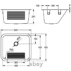 Franke SIRX342UK Single Bowl Stainless Steel Utility Inset Sink