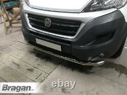 Front Spoiler Bar For Fiat Ducato 2014+ Van Polished Stainless Steel Accessories