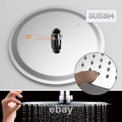 GRIFEMA COLUMNAS-G7005 Modern Chrome Shower Riser Rail Mixer, Round Bathroom