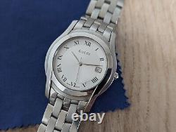 GUCCI 5500 M Stainless Steel Watch AUTHENTIC