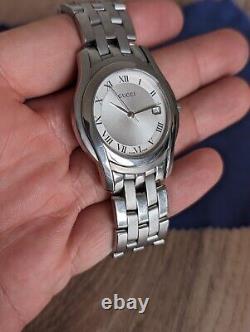 GUCCI 5500 M Stainless Steel Watch AUTHENTIC