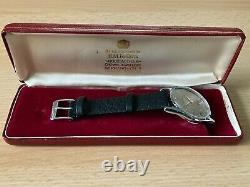 Garrard 17 Jewels Incabloc Vintage Watch in Red Garrard Box & Serviced ETA 1280