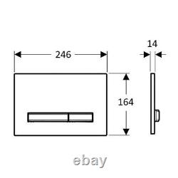 Geberit 50 Sigma Flush Stainless Steel brushed chrome 115.788. GH. 2