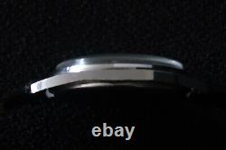 Genivere Calendar Watch 17 Jewel Chrome & Grey Dial Swiss Made Vintage Classic