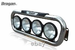 Grill Bar For DAF CF 2014 Chrome Stainless Steel Lamps Front Lights Bar Truck