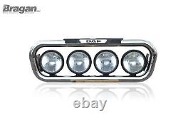 Grill Bar For DAF LF 55 Pre 2014 Stainless Steel Front Chrome Lamps Truck Light