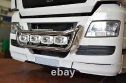 Grill Bar For MAN TGX Chrome Stainless Steel Front Light Bar Truck Lamps Truck