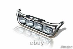 Grill Bar For MAN TGX Euro6 2015+ Chrome Stainless Steel Lamps Front Light Truck