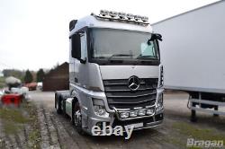 Grill Bar + LEDs For Mercedes Arocs Chrome Stainless Steel Lamps Front Truck