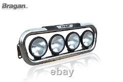 Grill Bar + Spots For DAF LF 55 Pre 2014 Chrome Stainless Steel Lamp Front Truck