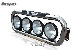 Grill Bar + Spots For DAF LF 55 Pre 2014 Chrome Stainless Steel Lamp Front Truck