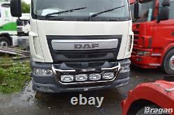 Grill Bar + Spots For DAF LF Euro 6 18T 2014+ Chrome Stainless Steel Lamps Truck
