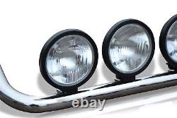 Grill Bar + Spots For Iveco Trakker Stainless Steel Chrome Lamps Front Bar Truck