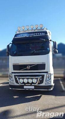 Grill Bar + Spots For Volvo FM Series 2&3 Chrome Stainless Steel Lamps Front Bar