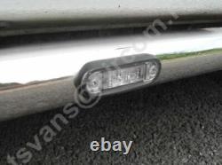 Grill Bar + Step Pads For Volvo FM Series 2&3 Stainless Steel Front Chrome Lamps