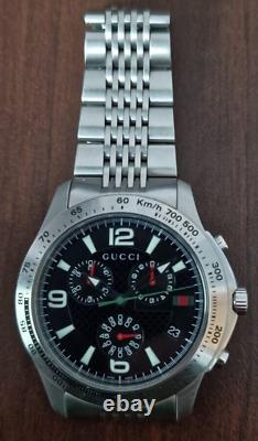 Gucci 126.2 Men Wrist Watch Timeless Chronograph Analogue & Stainless Steel