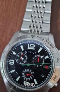 Gucci 126.2 Men Wrist Watch Timeless Chronograph Analogue & Stainless Steel