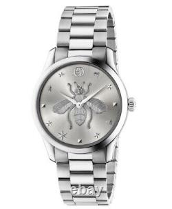 Gucci G-timeless 38mm Stainless Steel Silver-tone Case with Stainless Steel