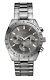 Guess Chase Grey Dial Chronograph Stainless Steel Bracelet Mens Watch