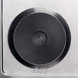 HADEN Built-in Solid 4 Plate Hob Electric 60cm Wide Stainless Steel Chrome