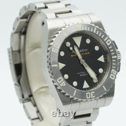 HELSON Shark Diver Men's Automatic Men's Watch 42MM Steel + Papiere RAR