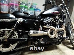 Harley Davidson Iron 883 Sportster 2-1 Model Pipe Exhaust Custom 1999-2020