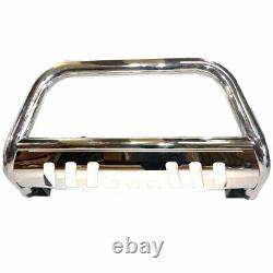 Hilux Stainless Steel Chrome Axle Nudge A-bar, Bull Bar 2016 Models