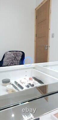 Hollywood Mirror CHROME Huge XLARGE HD Pro Grade Mirror 3 Colour BIG LED Bulbs
