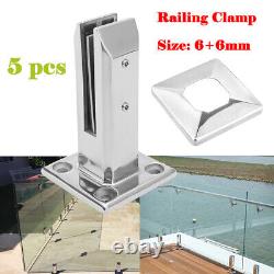 Home Standing Stairs Balcony Pool Glass Spigots Post Balustrade Railing Clamp