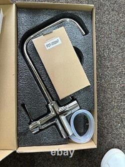 Homebase Fionn 3 in 1 Dual Handle Instant Hot Kitchen Tap Chrome