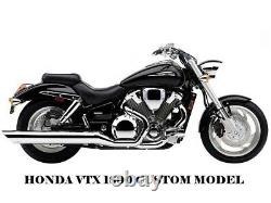 Honda VTX1800 CUSTOM (02-08) Stainless steel crash bar engine guard with pegs