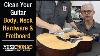 How To Clean Everything On Your Electric Or Acoustic Guitar Body Neck Hardware And Fretboard