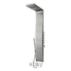 Hudson Reed Surface Curve Stainless Steel Thermostatic Shower Panel AS342