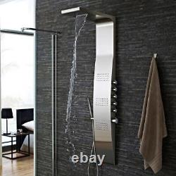 Hudson Reed Surface Curve Stainless Steel Thermostatic Shower Panel AS342