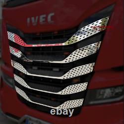 IVECO S-WAY Front Grill Chrome S. Steel 10 PCS